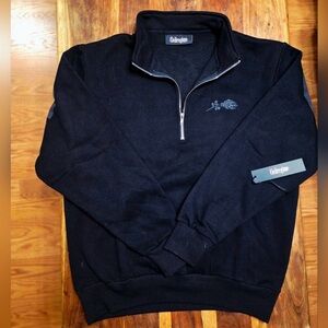 Stylish Black Zip-Up Sweater for Men